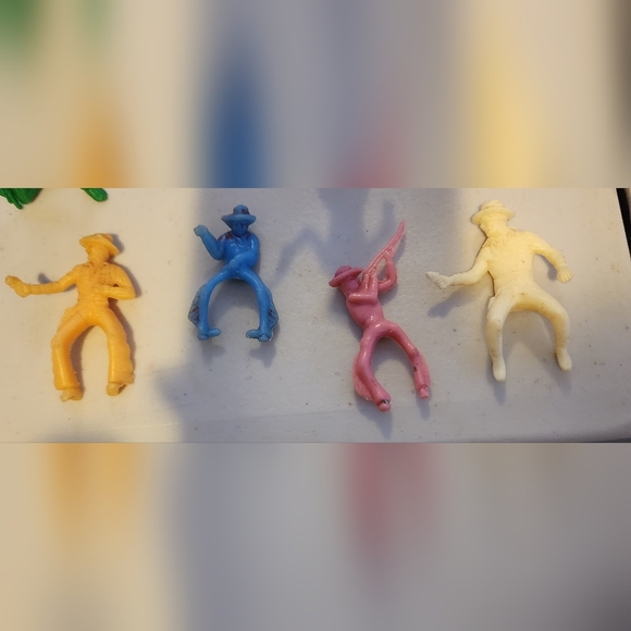 Vintage Plastic Cowboys Native Americans Indians Marx Tim Mee BENIFITS CHARITY - Picture 9 of 11